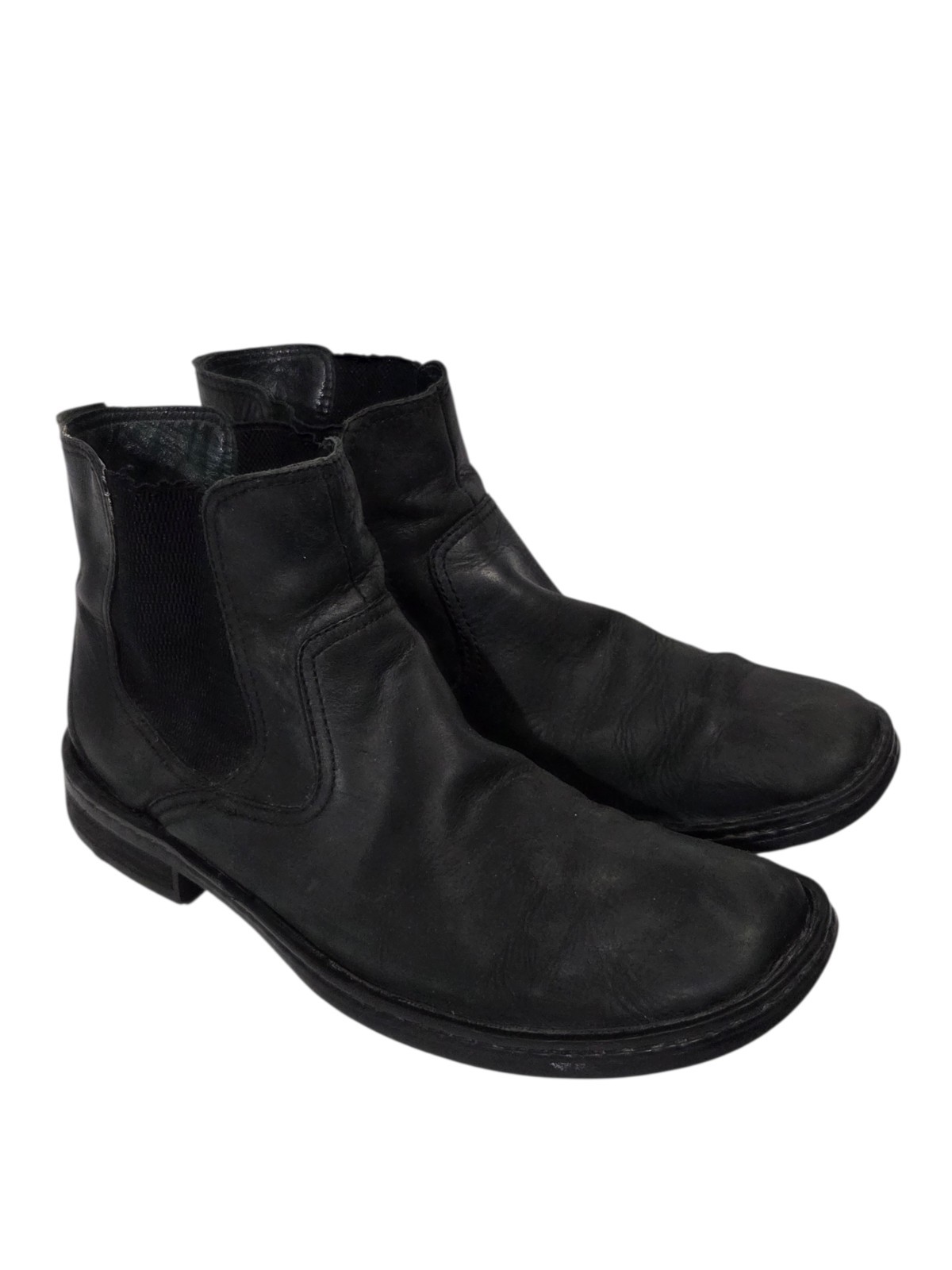 Born Chelsea Boots Black Leather Pull On Shoes Men’s Size 12-image