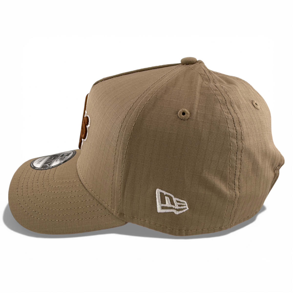 New Era Atlanta Braves MLB Khaki Ripstop A-Frame 9Forty Snapback