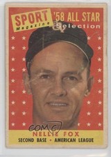 1958 Topps Sport Magazine '58 All Star Selection Nellie Fox #479 HOF 13in