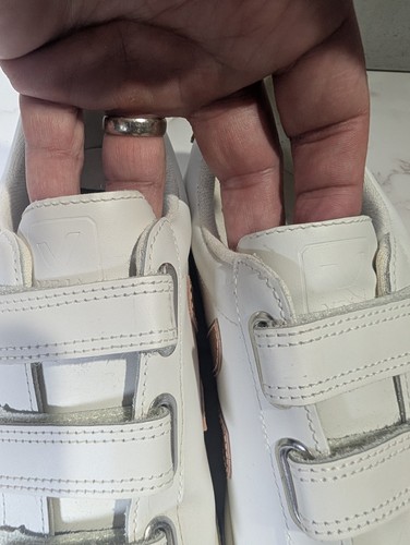 Veja Esplar Logo Leather Low-Top Sneakers V Lock White Rose Gold, Size 9 (EU 40) - Picture 6 of 12