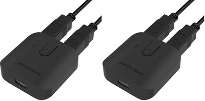 USB 2.0 Sharing Switch for Multiple Computers and Peripherals LED Device Indicat