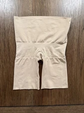 Assets By Spanx Womens Shapewear Shorts Nude High Waist Slimming Tummy Tucking M