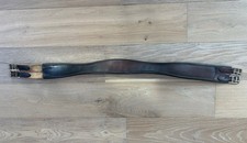 46  Contoured Leather Padded English Girth W/ Standard Buckles
