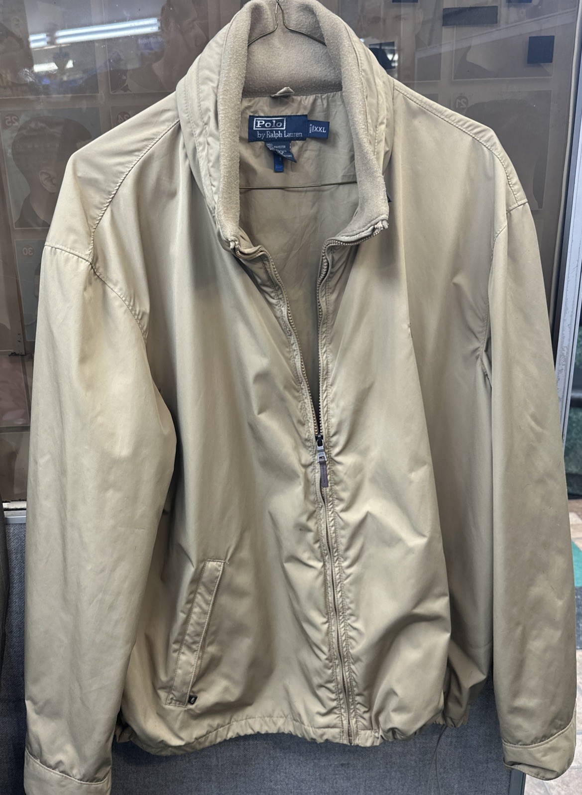 Polo Ralph Lauran Men's Full Zip Hood Tan Vintage… - image 2