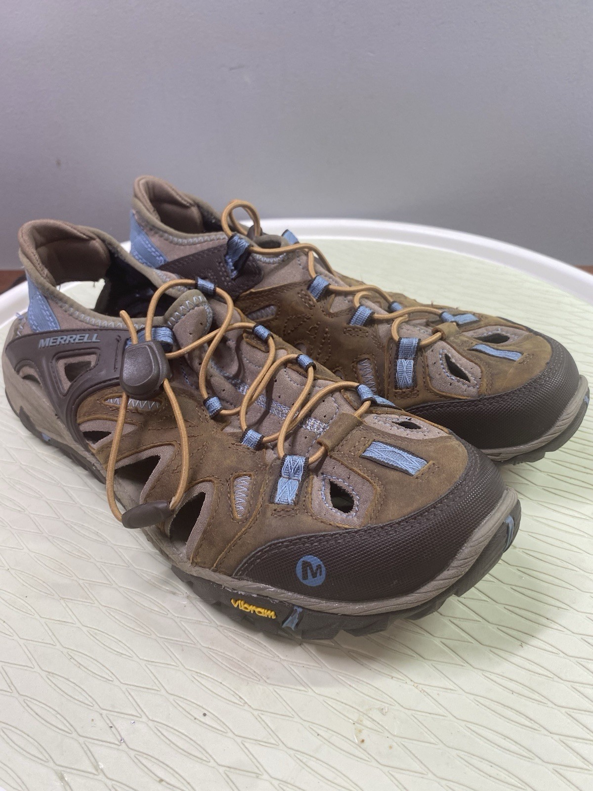 Merrell All Out Blaze Sieve sandali donna 8 5 marrone zucchero blu cielo