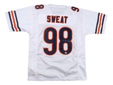 Montez Sweat Chicago Signed White Football Jersey PSA/DNA Hologram