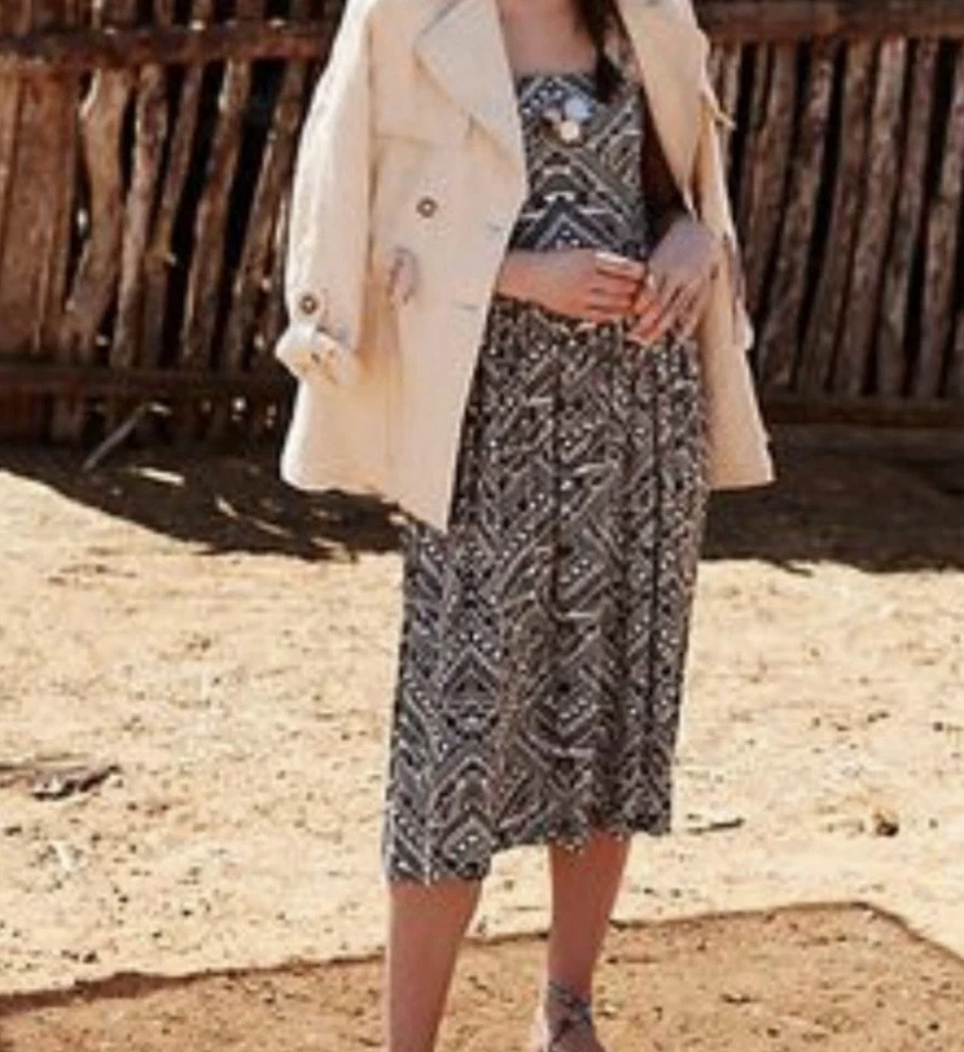 Sanctuary Anthropologie 100% Linen Utility Trench Coat Size Large - Image 3 of 4