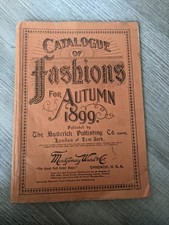 1899 E. Butterick & Co.'s Catalogue for Autumn,  Women Children Patterns