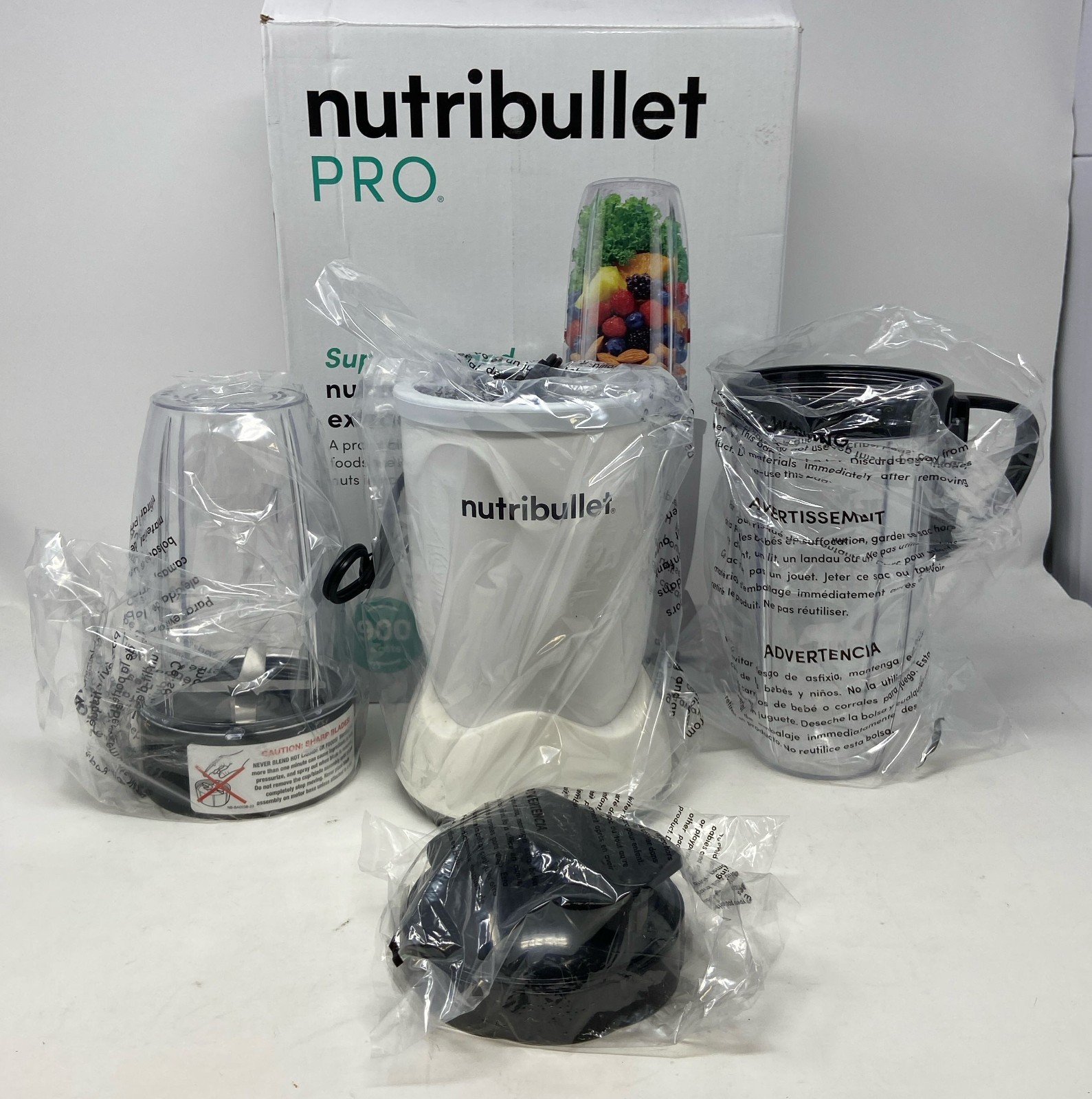 Nutribullet Blender NB-WL088D-23 White Blender 24oz Smoothies- White
