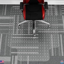 WASJOYE Chair Mat for Carpet, 36" x 48" Office Chair Mat for Carpet, Convex