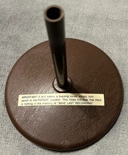 1991 Gemmy Industries Corp. Talking Parrot Brown Base / Stand No Parrot 