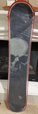 RARE Burton DOOM 155cm SKULL Snowboard Never Used In Burton Bag Limited Product