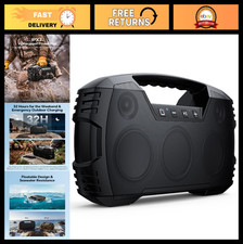 Waterproof Bluetooth Speaker 90W Peak, 32H Playtime, Floating Design, Deep Bass,