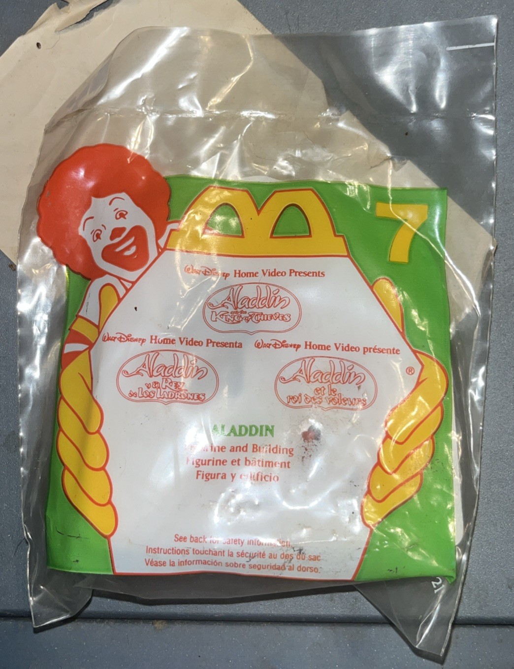 Vintage McDonald’s 1996 Kids Happy Meal Toy Disney Aladdin #3 Aladdin