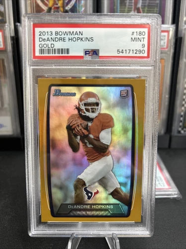 2013 Bowman DeAndre Hopkins RC #180 Gold - PSA 9 #59/399 - Gold Rookie D-Hop
