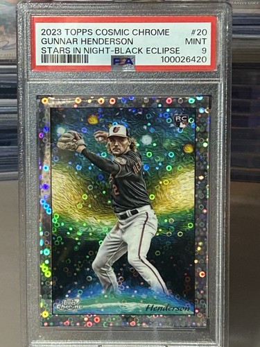Gunnar Henderson [Black Eclipse] #STN-20 2023 Topps Cosmic Chrome Stars in the Night card