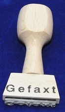 Keine Marke L251 Text Stamp "faxed"