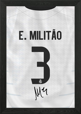 E. Milit�o Madrid Trikot gerahmtes Wandbild Poster Leinwanddruck Bild