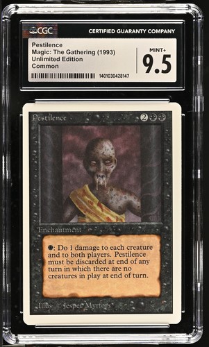 PESTILENCE Unlimited C CGC 9.5 MTG [Nostalgium] - Picture 1 of 2