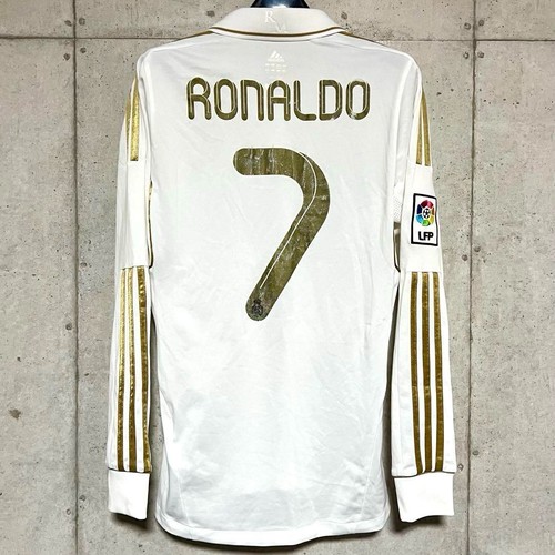 Camiseta Real Madrid 11/12 Manga Larga #7 Cristiano Ronaldo S Rara Envío Gratis De Japón - Imagen 18 de 18