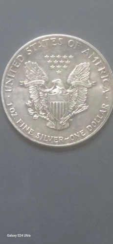 1989 P  American Eagle Silver Ungraded in Plastic Holder