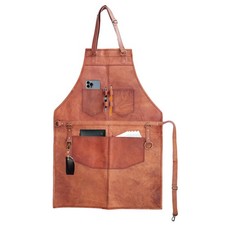 Image of Genuine Leather Apron BBQ Butcher Chef Cook Blacksmith Barber Apron New BROWN