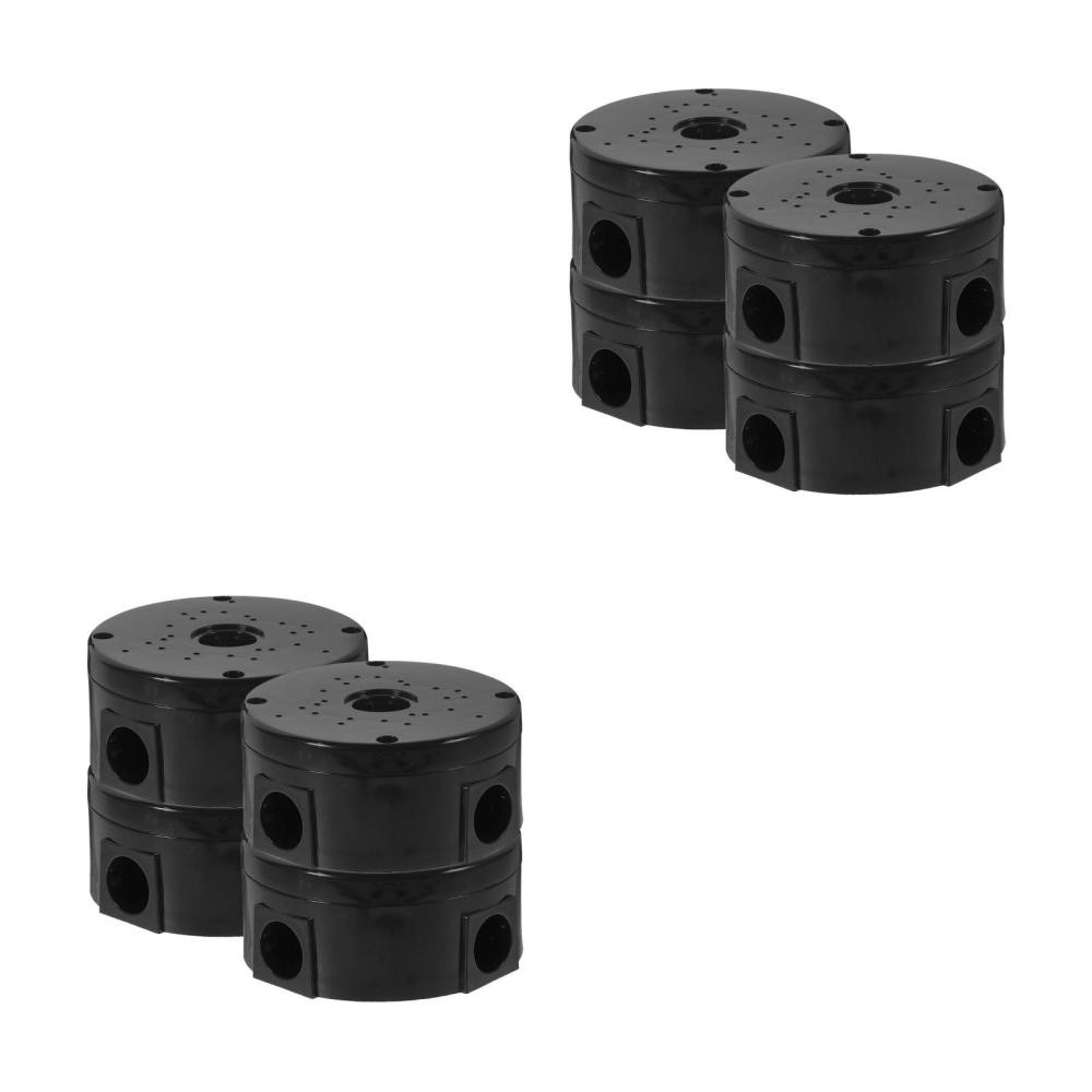  4pcs Bullet Security Camera Junction Box: Hide Cable Plasti
