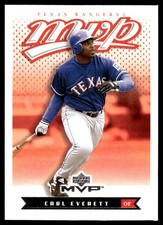 Carl Everett 2003 Upper Deck MVP #204 Rangers MLB READ FREE SHIP AutographDen
