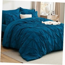 Comforter Set Teal - Bed in a Bag Size Bedding 5 Pieces, Twin 26 - Teal
