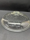 Vintage Cast Iron Wagner Ware C-8 Domed Dimpled Clear Glass Self-Basting Lid