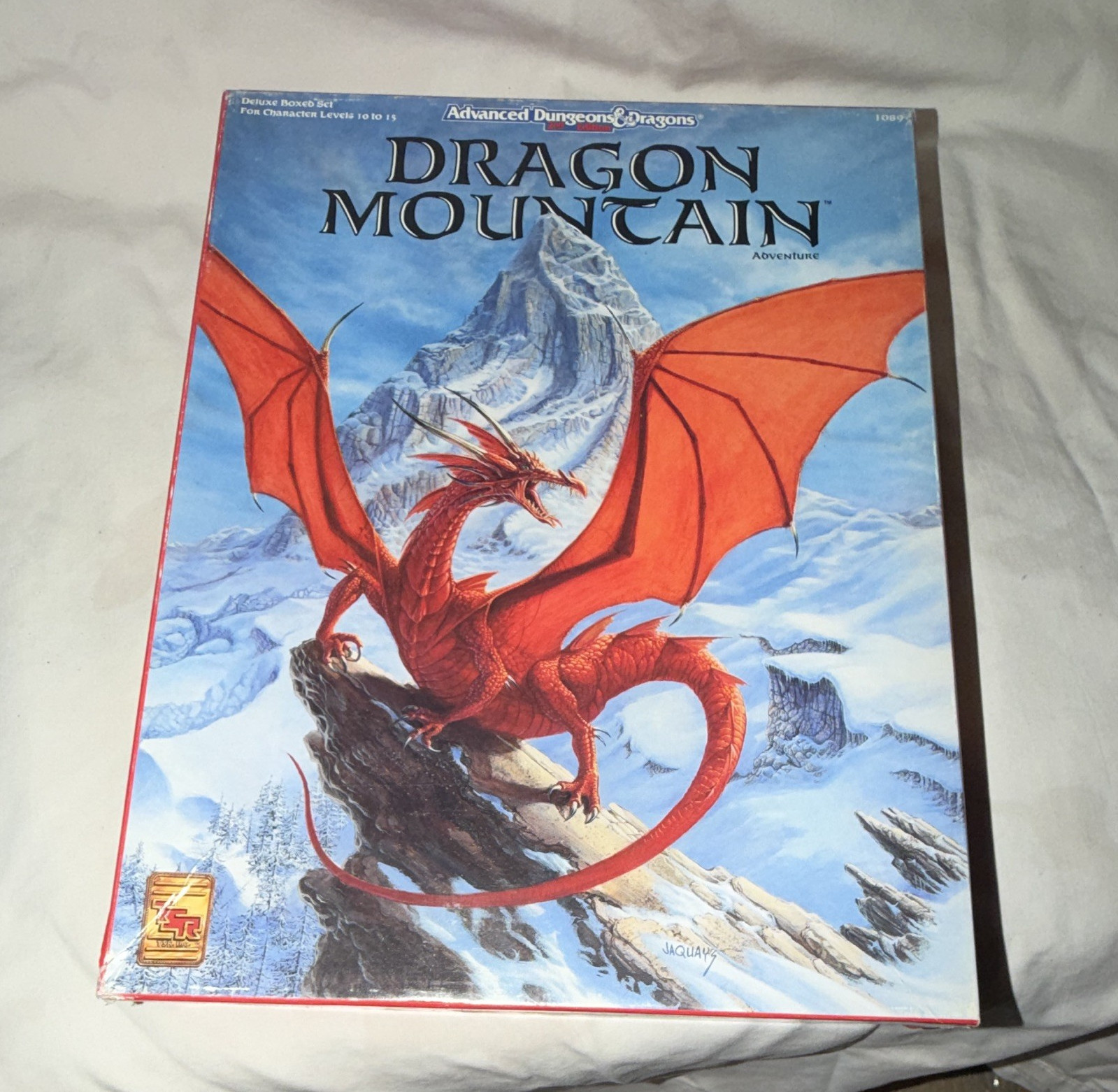 TSR AD&D Dragon Mountain Adventure Module Boxed Set 1989 MPN 1089 Age 8-11