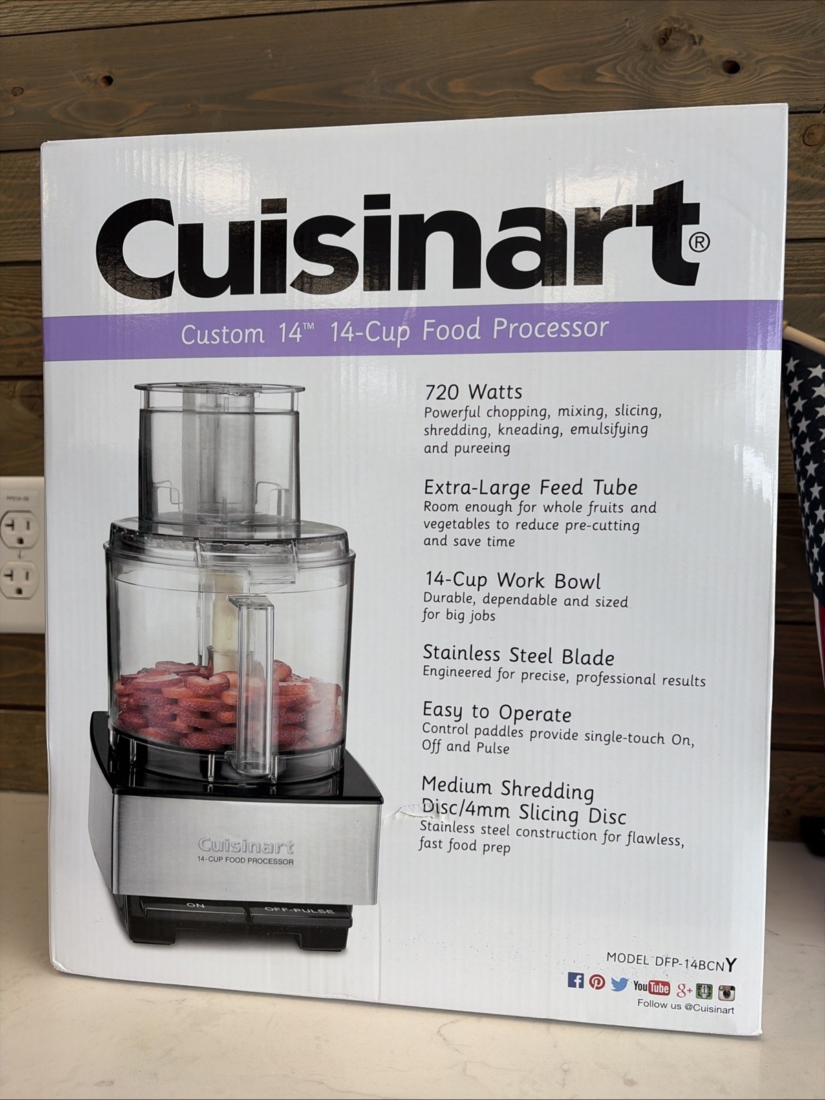 Cuisinart DFP-14BCNY Food Processor 14-Cup Vegetable Chopper Stainless Steel