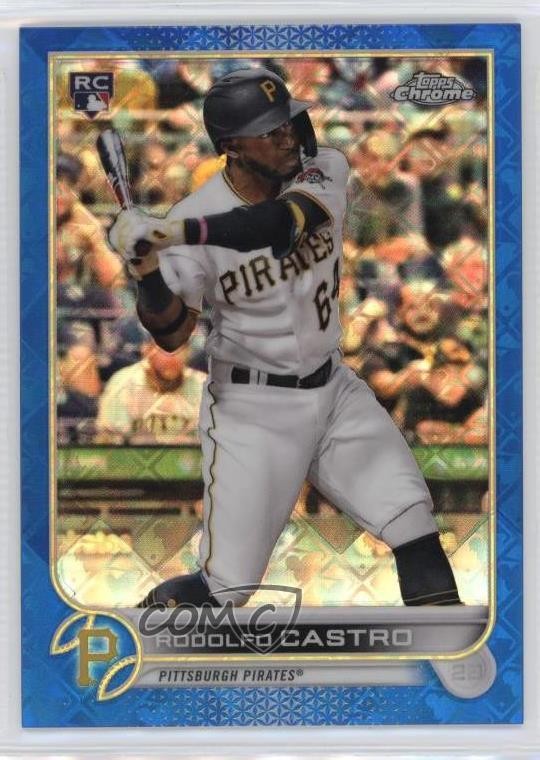 2022 Topps Chrome Logofractor Edition Blue Refractor 33/150 Rodolfo Castro 0xh3