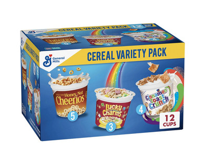 General Mills Cereal Cups, Variety Pack, 12 pk.