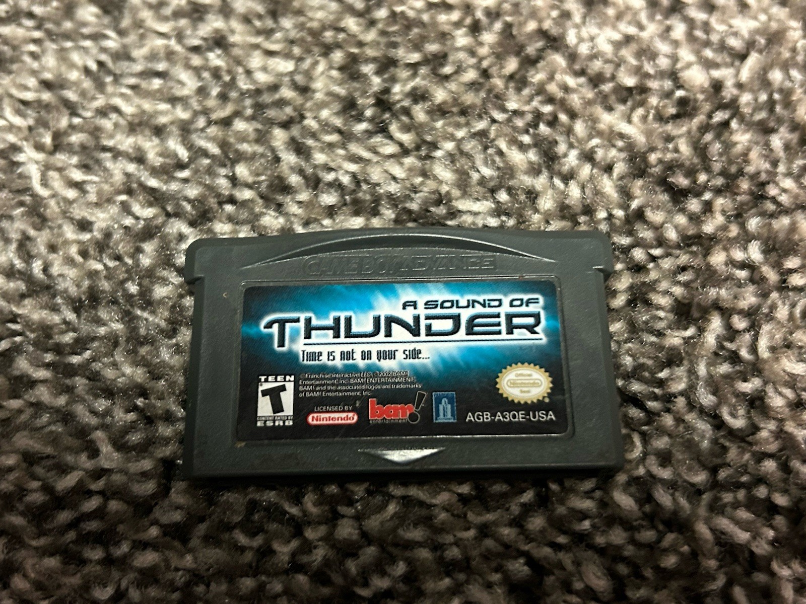 A Sound of Thunder Time is Not On Your Side Nintendo Game Boy Advance GBA Tested