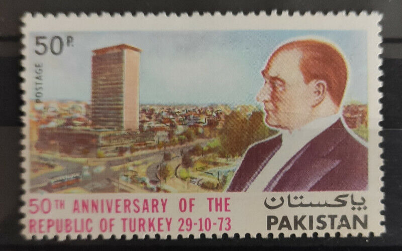 Pakistan Max 54% OFF 1973 SG359 5 popular 50th Anniversary of Turkish Republic MNH