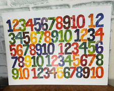 Eric Carle vintage print Numbers  12 x 16