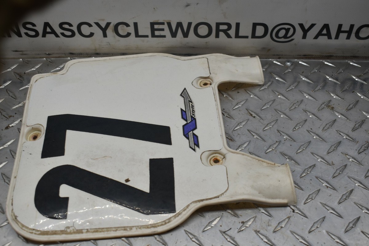 223 FRONT NUMBER TAG PANEL 94 KAWASAKI KX125 KX 125 DIRT BIKE FREE