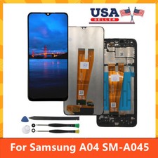For Samsung Galaxy A04 SM-A045F LCD Display Touch Screen Digitizer Replace Frame