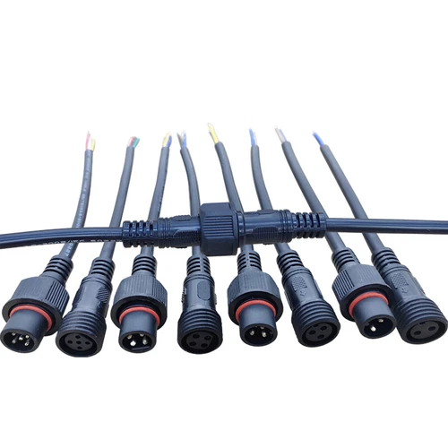 2/3/4/5/6/7/8 Pins Male Female Waterproof Cable Connector Plug Outdoor Rainproof - Picture 8 of 34