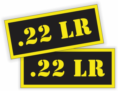 (2) .22 LR Sticker Decal | eBay