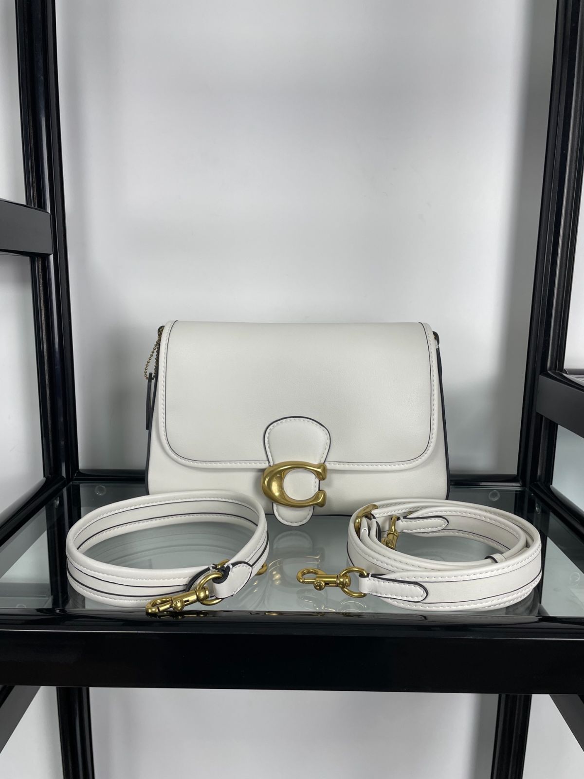 COACH Soft Tabby Shoulder Bag in White for Women - Stylish & New C4823