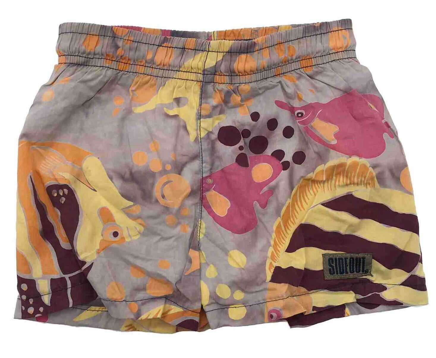 Vintage Sideout Boys Swim Shorts Trunks Size 3t 9… - image 1