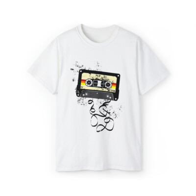 Destroyed Cassette T-Shirt - Classic Oldies Music Tee for 80s & 90s Nostalgia