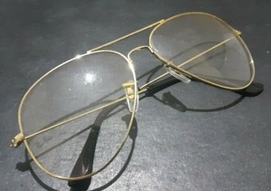 gold plated ray bans