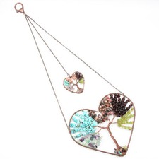 Double Heart 7 Chakra Tree of