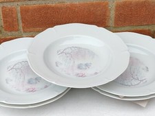 5x Limoges Vintage Plates, Veritable Porcelain de Limoges, Beautiful Swans Excel