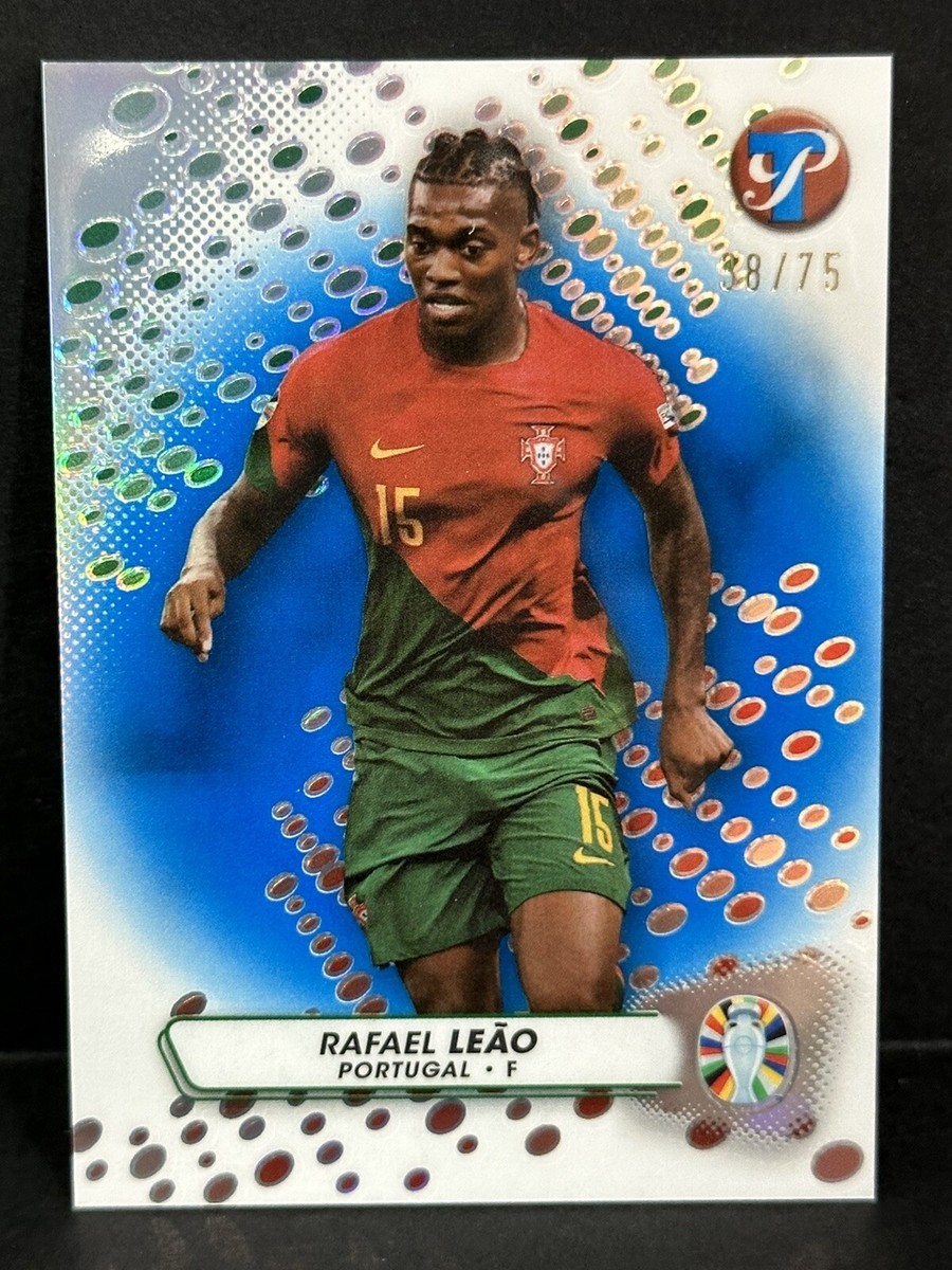 2023 Topps Pristine Road To Euro 2024 Portugal Rafael Leao Blue