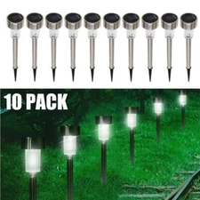 10X Solar Garden LED Lights Outdoor Waterproof Landscape Lawn Pathway LED Lamp