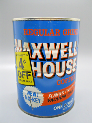 House Maxwell Vintage Coffee HOUSE COFFEE MAXWELL Tin Can